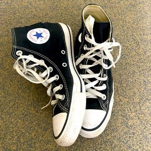 black high top converse